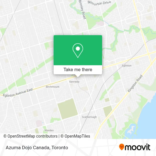Azuma Dojo Canada map