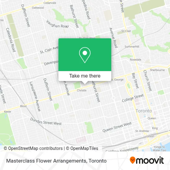 Masterclass Flower Arrangements map