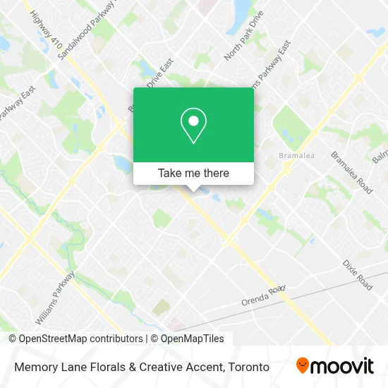Memory Lane Florals & Creative Accent map