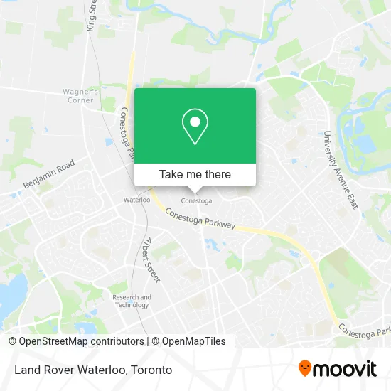 Land Rover Waterloo map