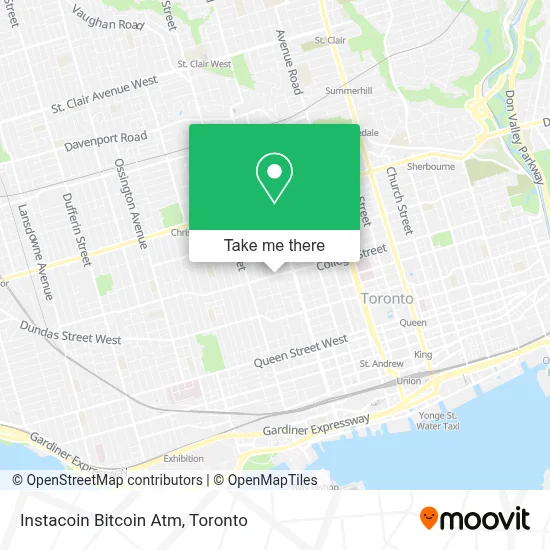 Instacoin Bitcoin Atm map