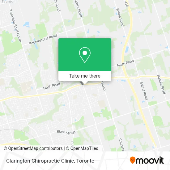 Clarington Chiropractic Clinic map
