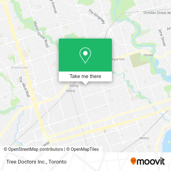 Tree Doctors Inc. map