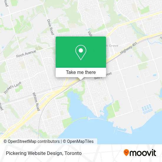Pickering Website Design map