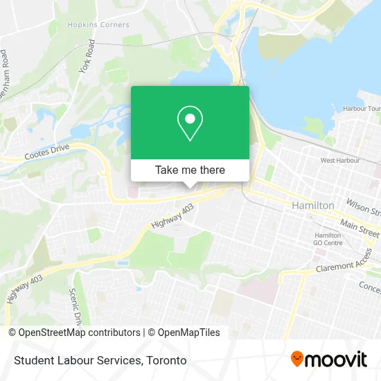 Student Labour Services map