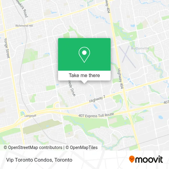 Vip Toronto Condos map