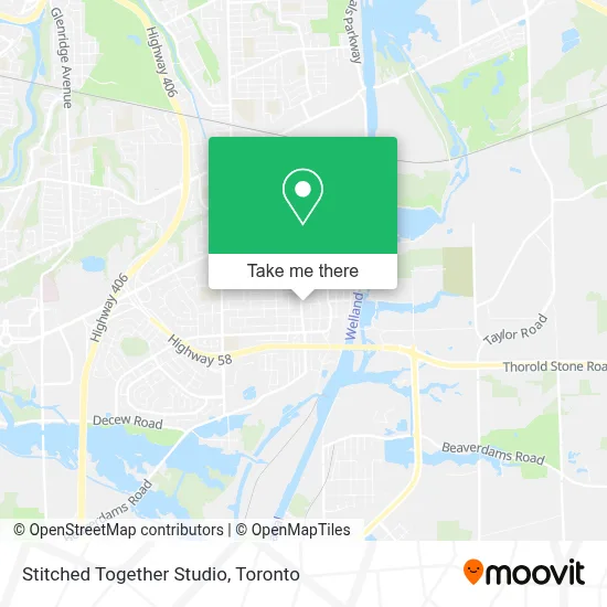 Stitched Together Studio map