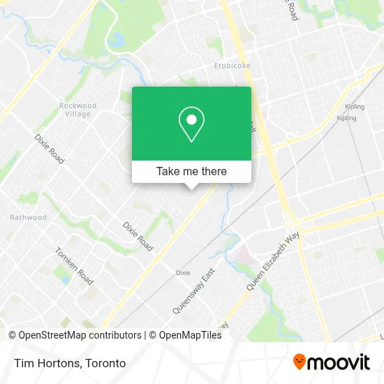 Tim Hortons map
