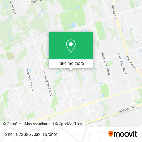 Shell C22025 Ajax map