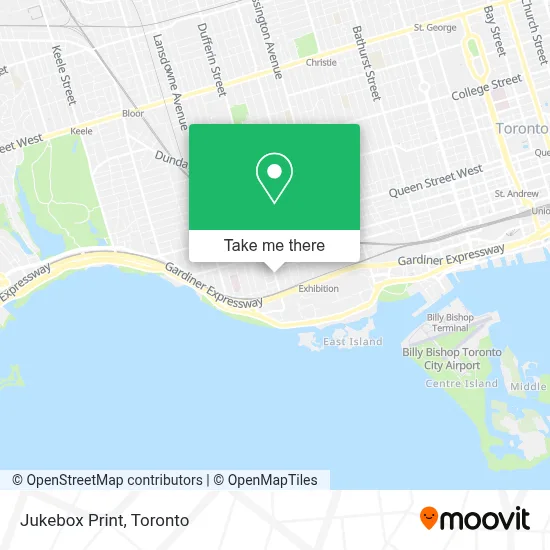 Jukebox Print map