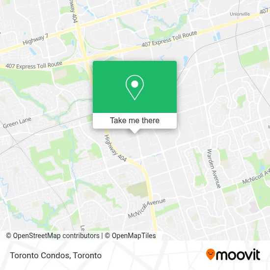Toronto Condos map