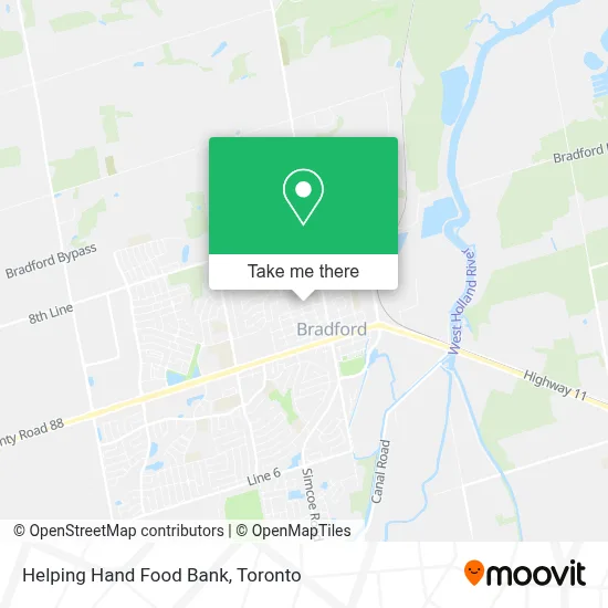 Helping Hand Food Bank map