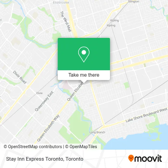 Stay Inn Express Toronto map