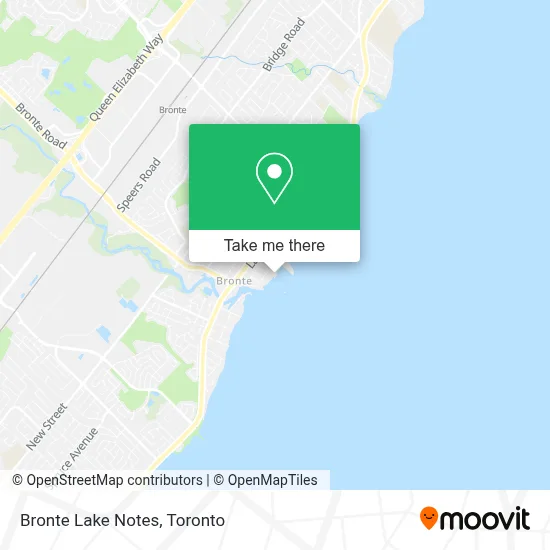 Bronte Lake Notes map