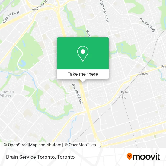 Drain Service Toronto map