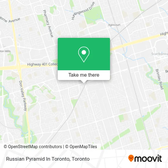 Russian Pyramid In Toronto map