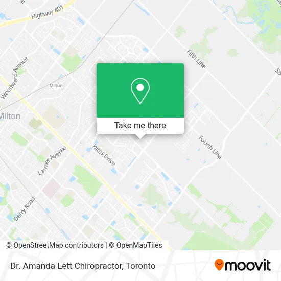 Dr. Amanda Lett Chiropractor map