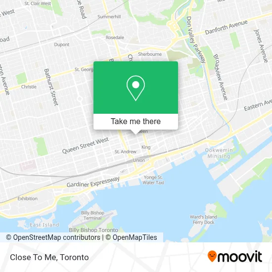 Close To Me map