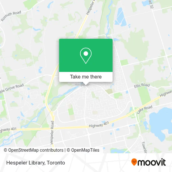 Hespeler Library map