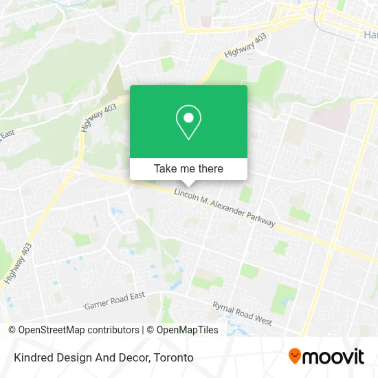 Kindred Design And Decor map