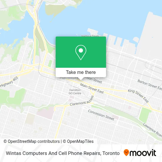 Wintas Computers And Cell Phone Repairs map