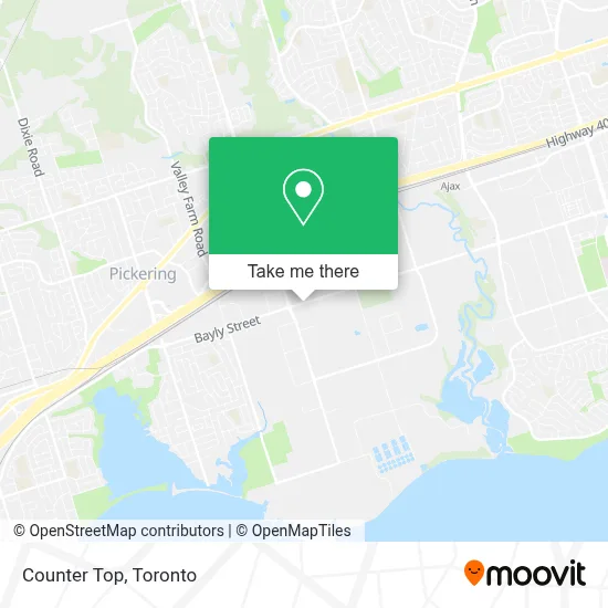 Counter Top map