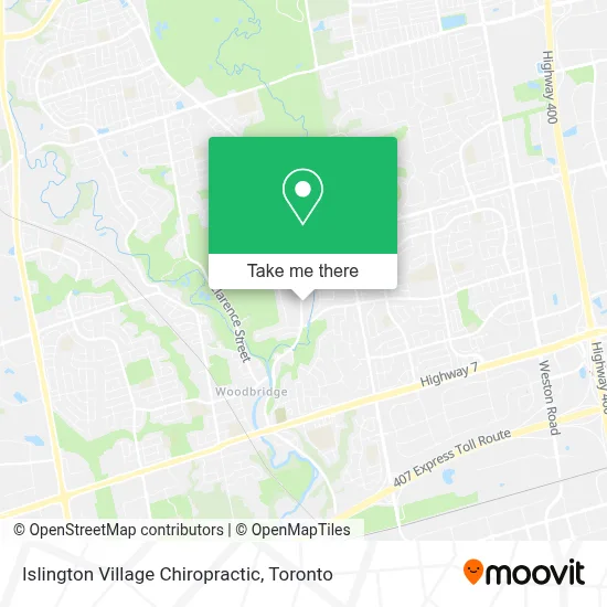 Islington Village Chiropractic map
