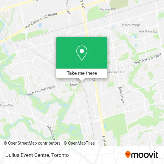 Julius Event Centre map