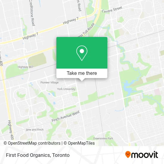 First Food Organics map