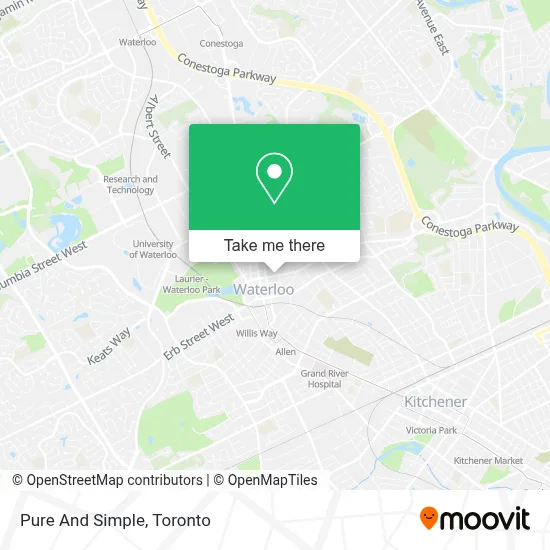 Pure And Simple map