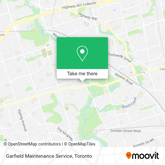 Garfield Maintenance Service map