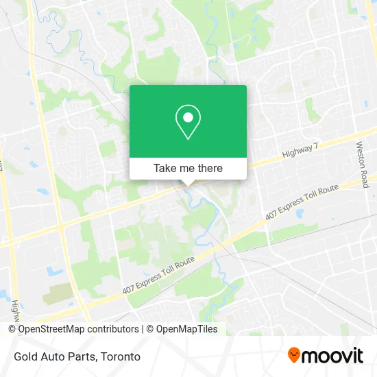 Gold Auto Parts map