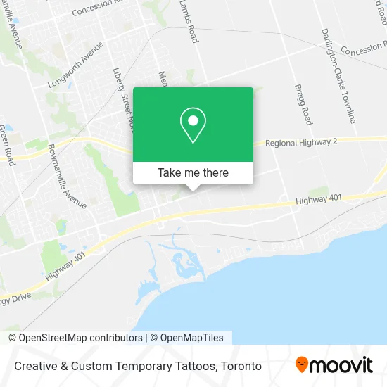 Creative & Custom Temporary Tattoos map