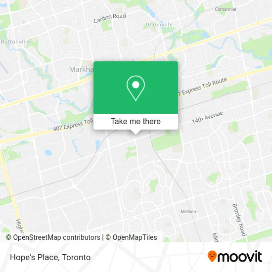 Hope's Place map