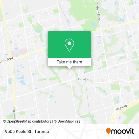 9505 Keele St. map