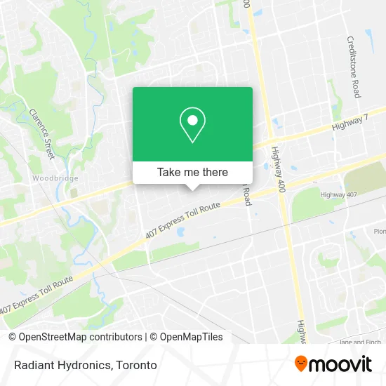 Radiant Hydronics map