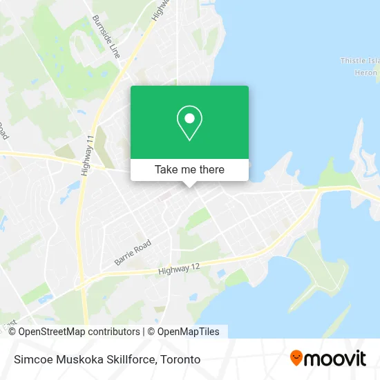 Simcoe Muskoka Skillforce map