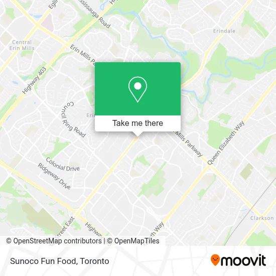 Sunoco Fun Food map