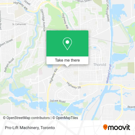 Pro-Lift Machinery map