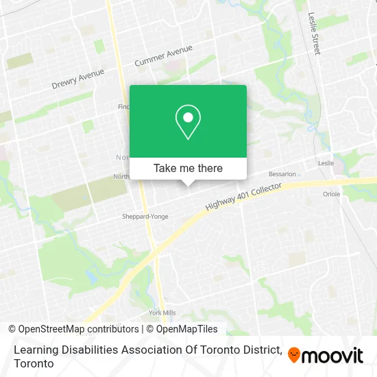 Learning Disabilities Association Of Toronto District map