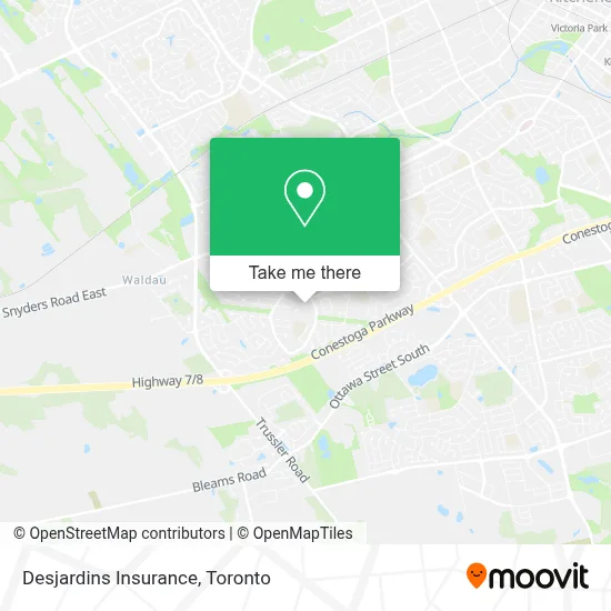 Desjardins Insurance map