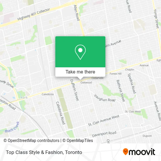 Top Class Style & Fashion map