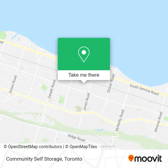 Community Self Storage map