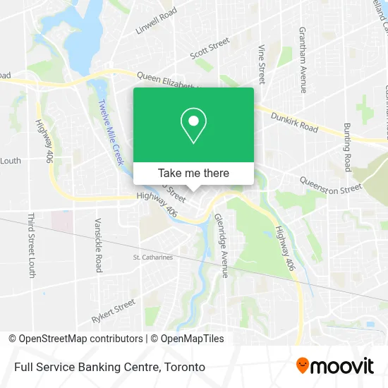 Full Service Banking Centre map