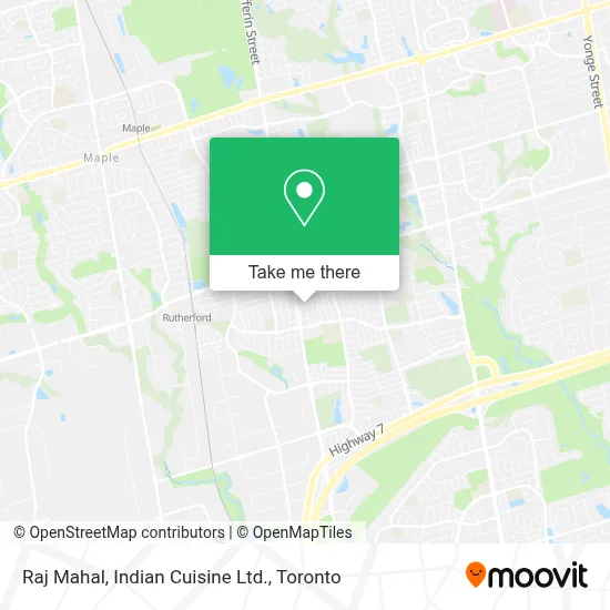 Raj Mahal, Indian Cuisine Ltd. map