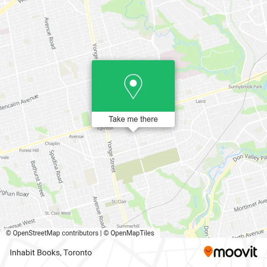 Inhabit Books map