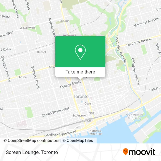 Screen Lounge map