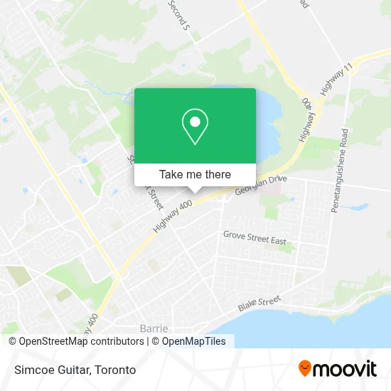 Simcoe Guitar map