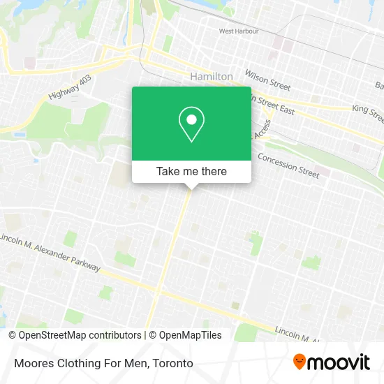 Moores Clothing For Men map