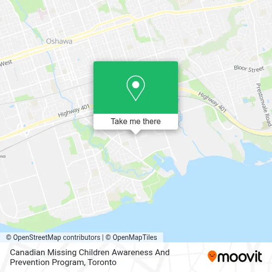 Canadian Missing Children Awareness And Prevention Program map